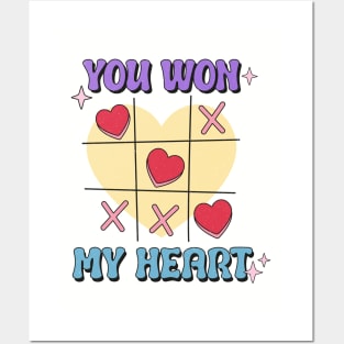 You won my heart, valentine gift Posters and Art